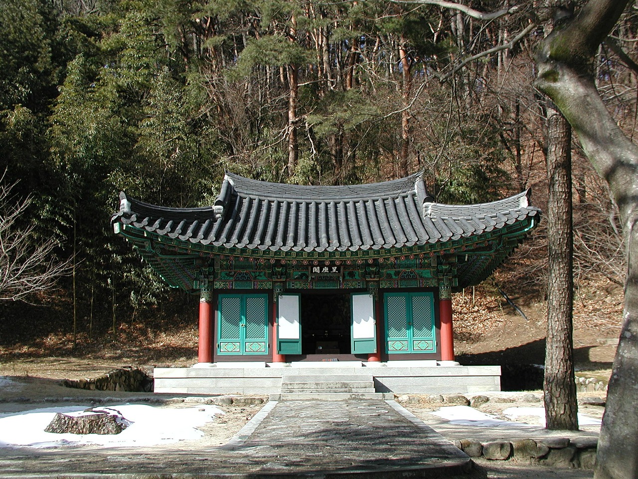 republic of korea buddhism traditional temples free photo