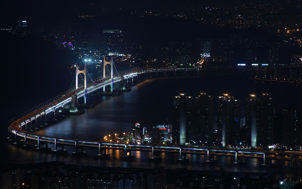 republic of korea busan bridge free photo