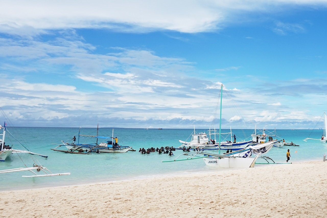 republic of the philippines boracay sea free photo