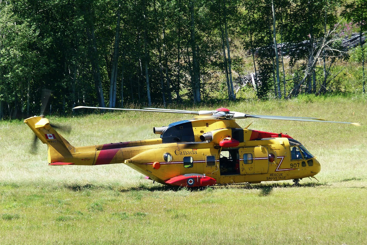 rescue chopper yellow helicopter free photo