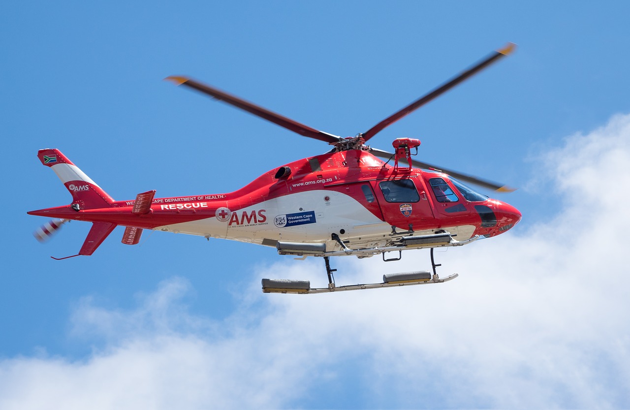 rescue helicopter aerial air free photo