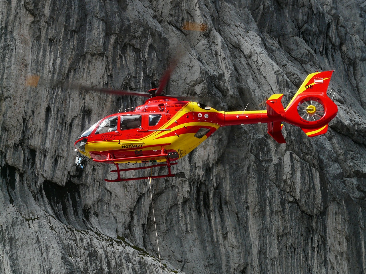 rescue helicopter colours red free photo