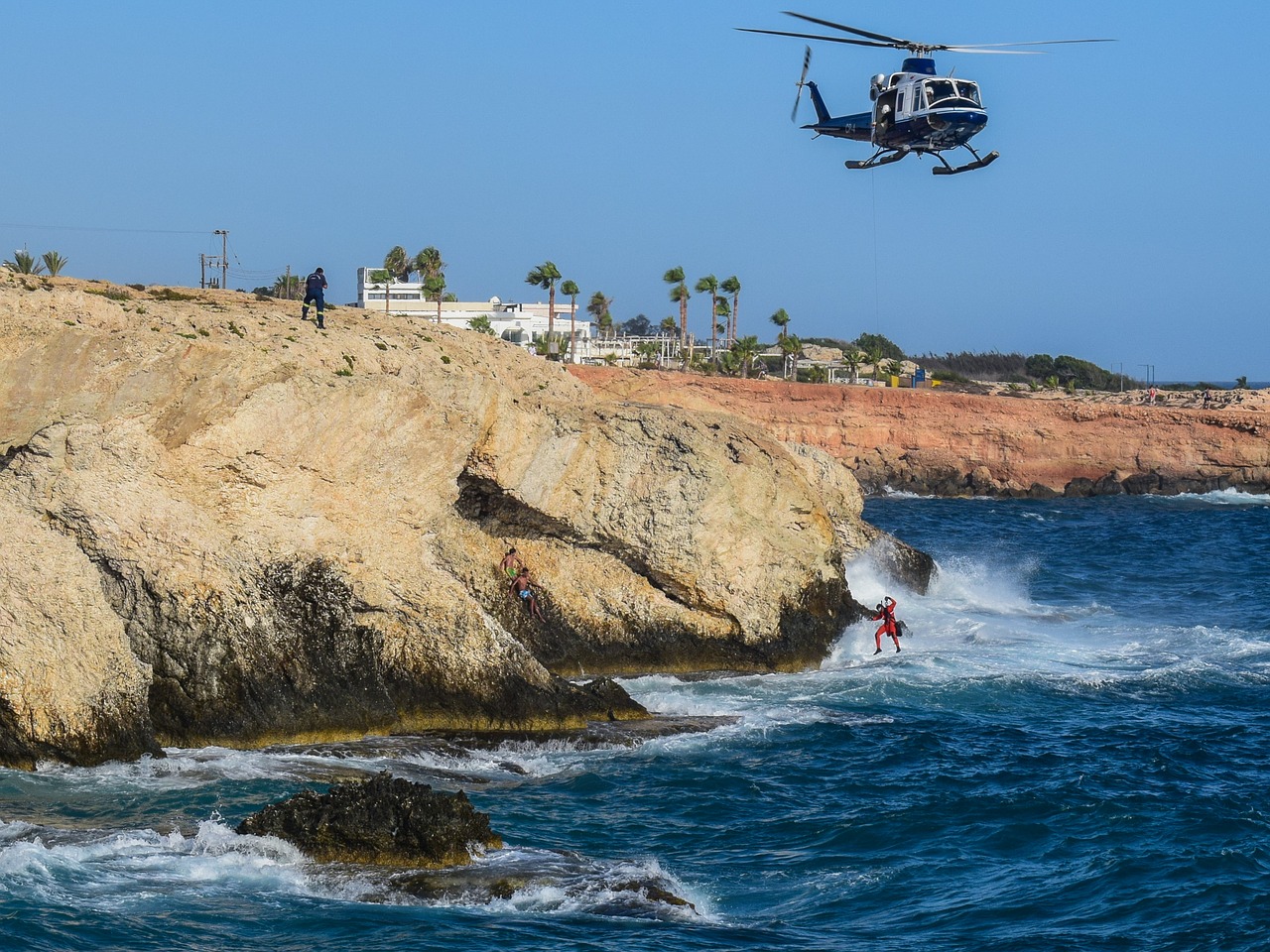 rescue operation helicopter rescue free photo