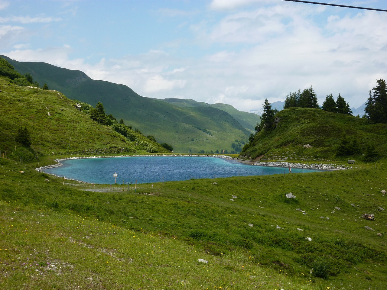 reservoir alp oekkel parpan free photo