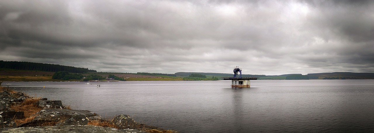 reservoir  water  landscape free photo