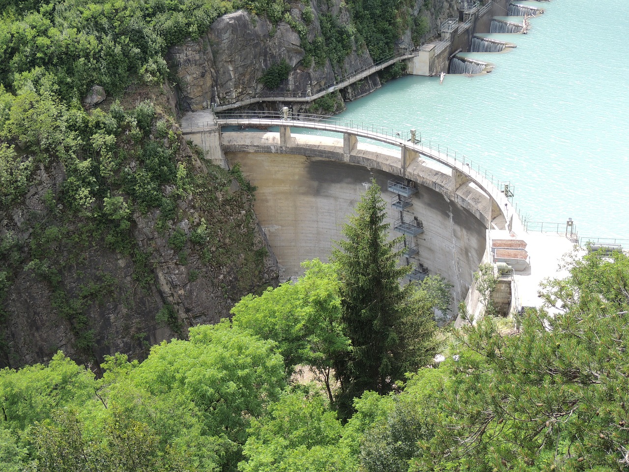 reservoir dam water free photo