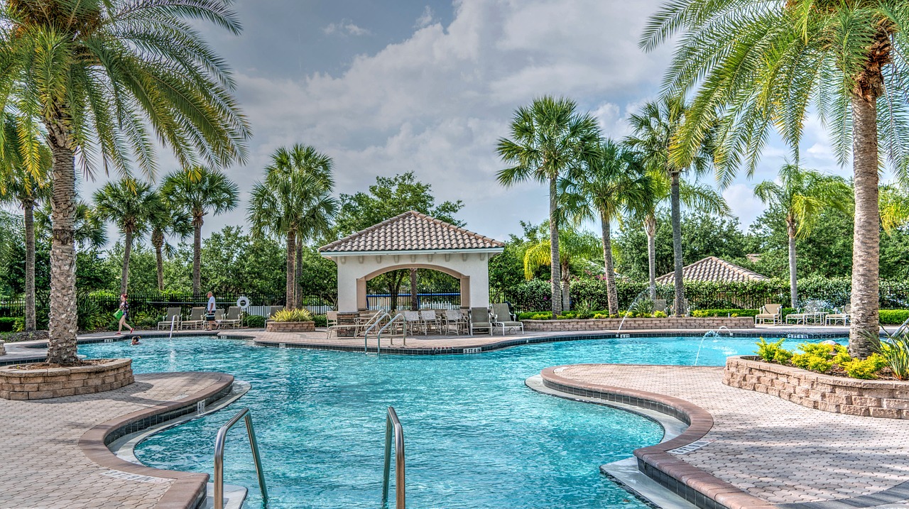 resort pool tropical free photo