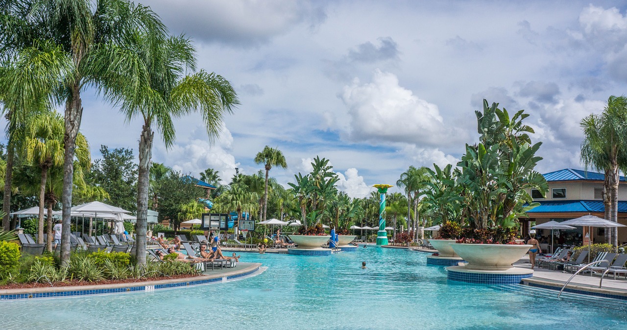 resort pool tropical free photo