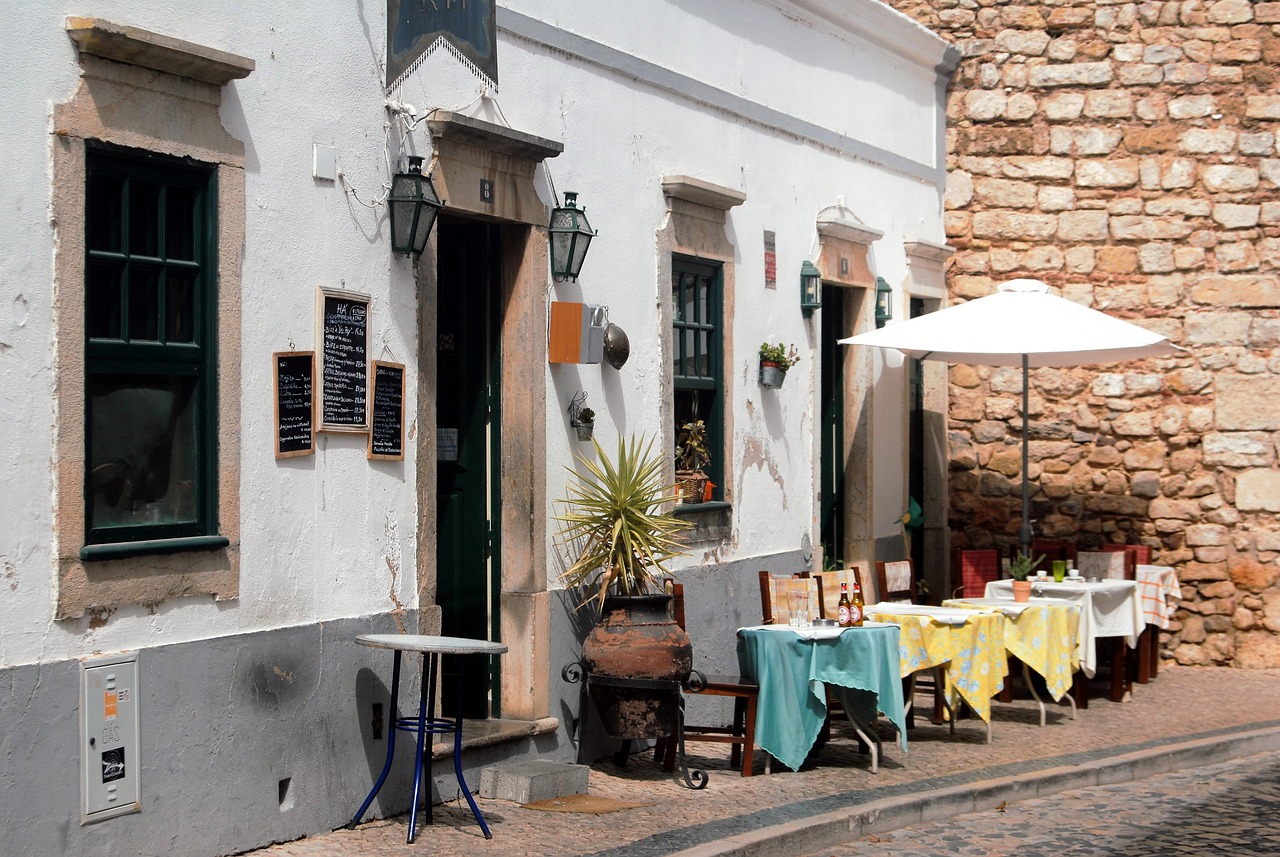 restaurant outside table free photo