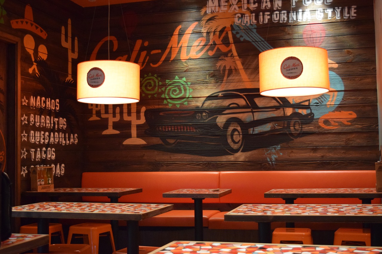 restaurant mexicans wall painting free photo