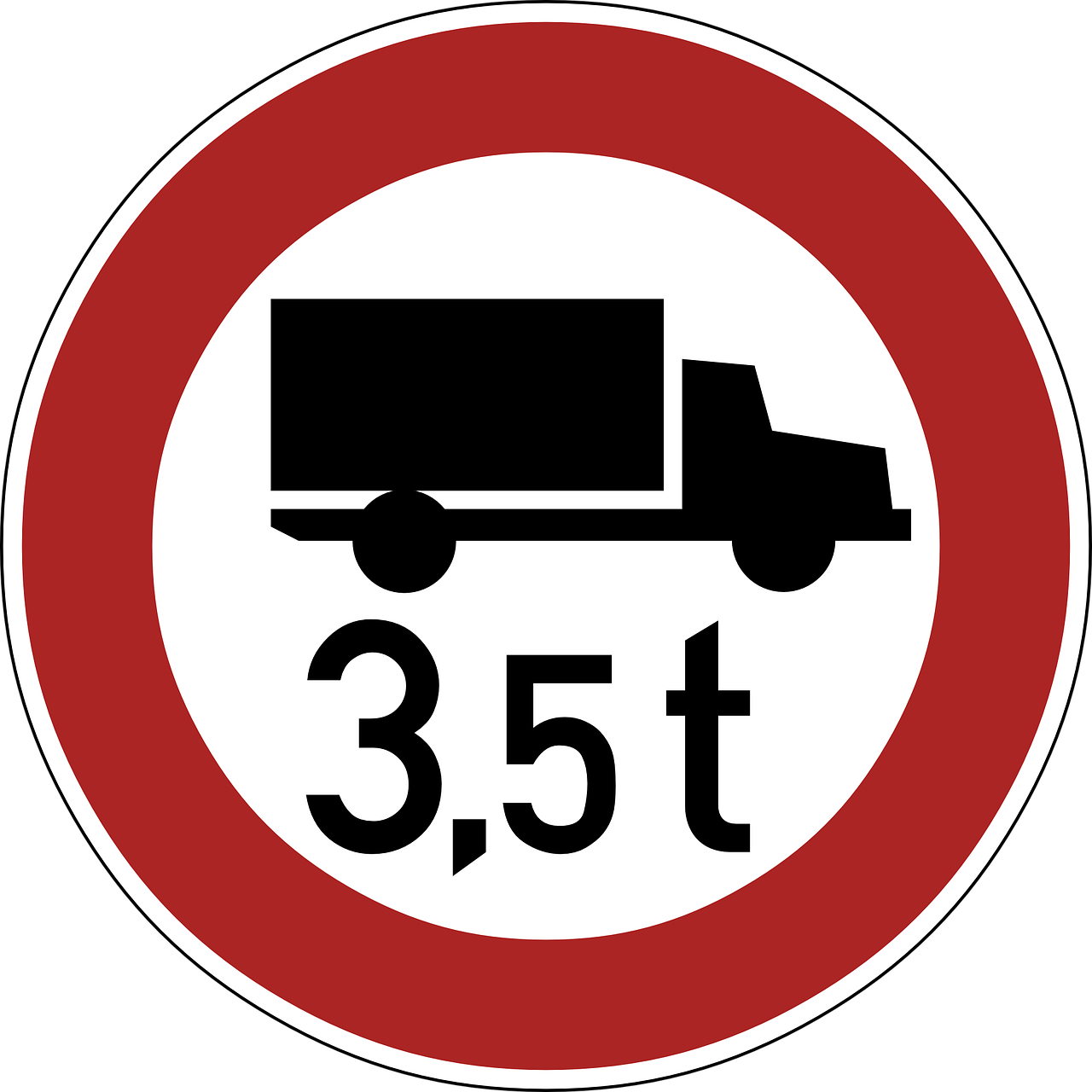 restriction weight road sign free photo