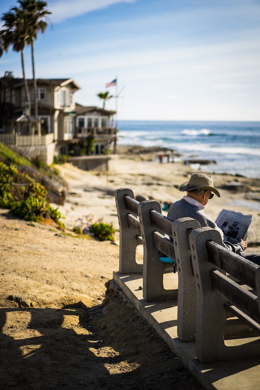 retirement beach sea free photo