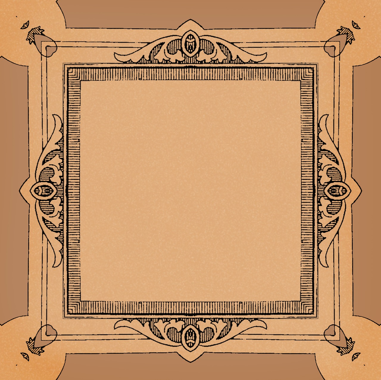 retro frame ornate free photo