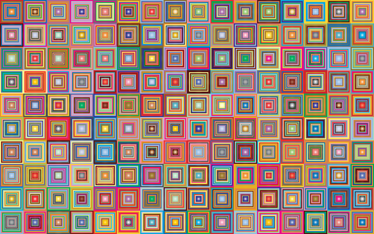 retro squares abstract free photo