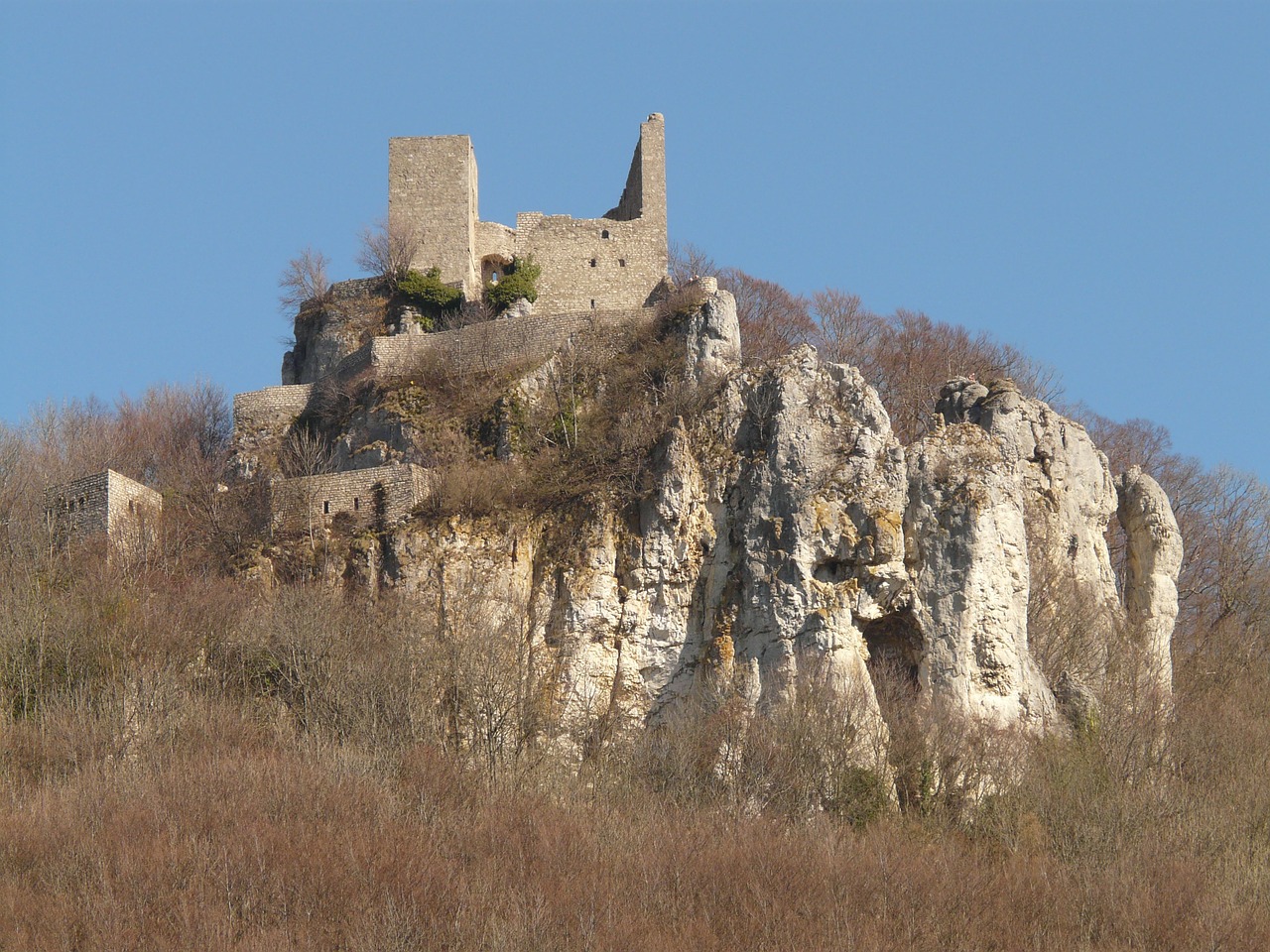 reußenstein castle ruin free photo