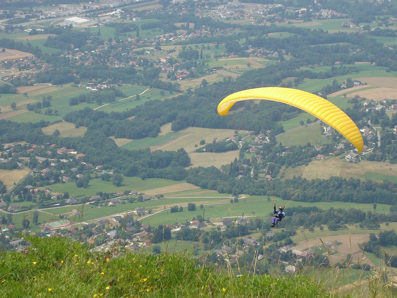 paragliding mont revard aix les bains free photo