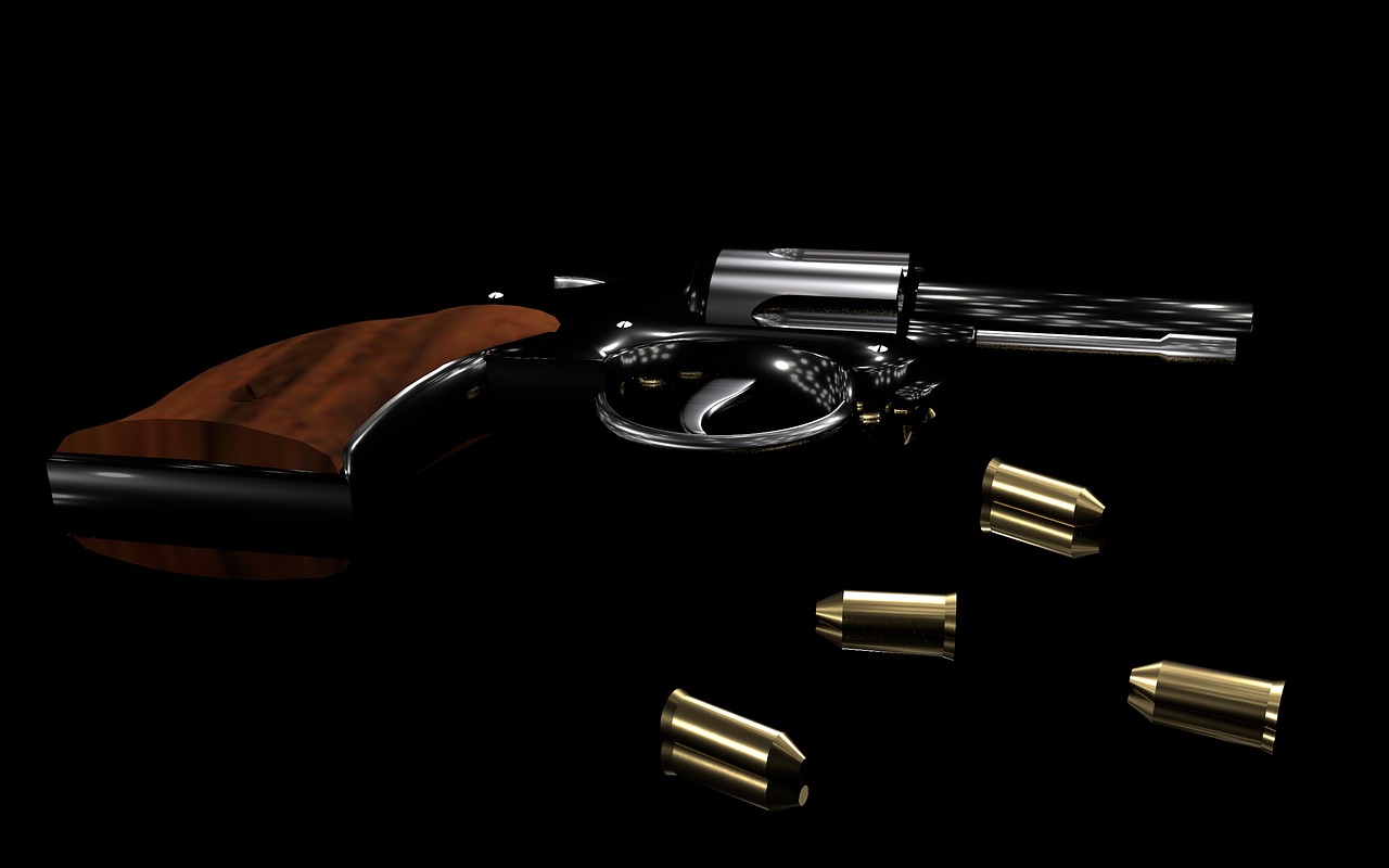 revolver weapon cartridge free photo