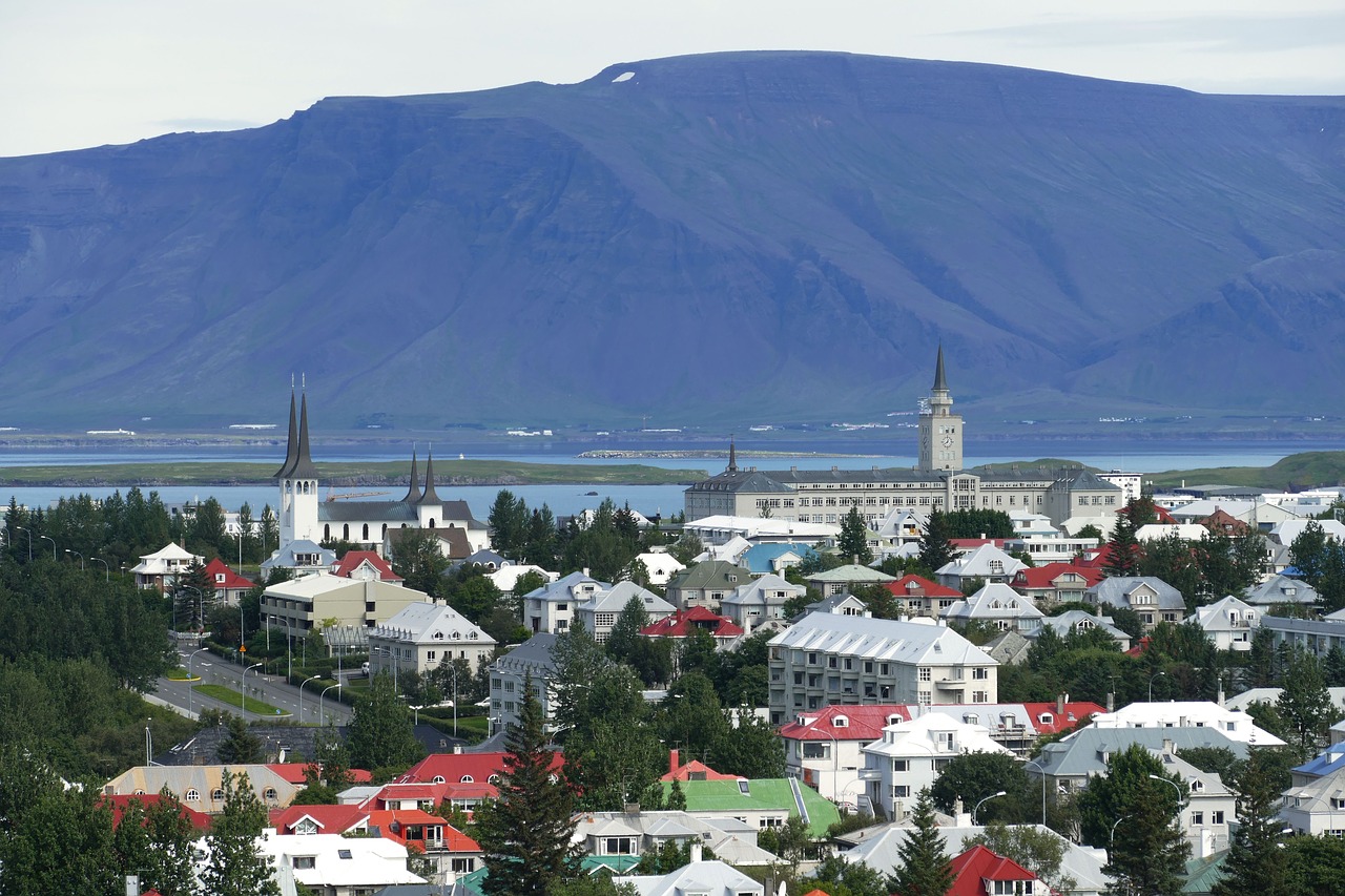 reykjavik iceland panorama free photo