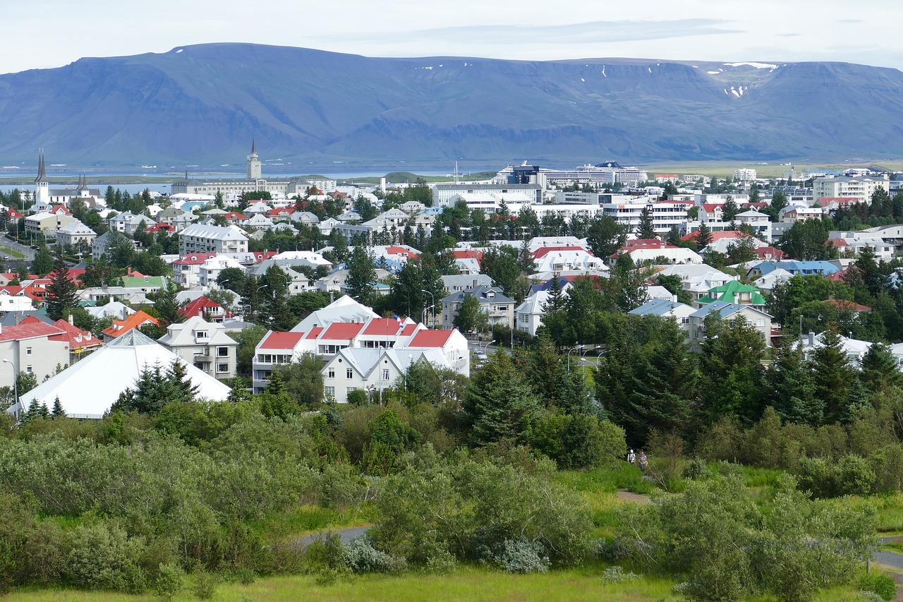 reykjavik iceland panorama free photo
