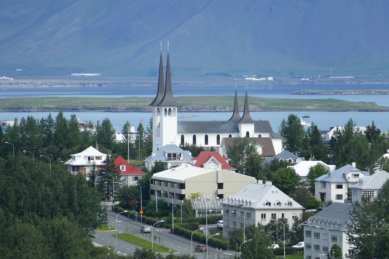 reykjavik iceland panorama free photo