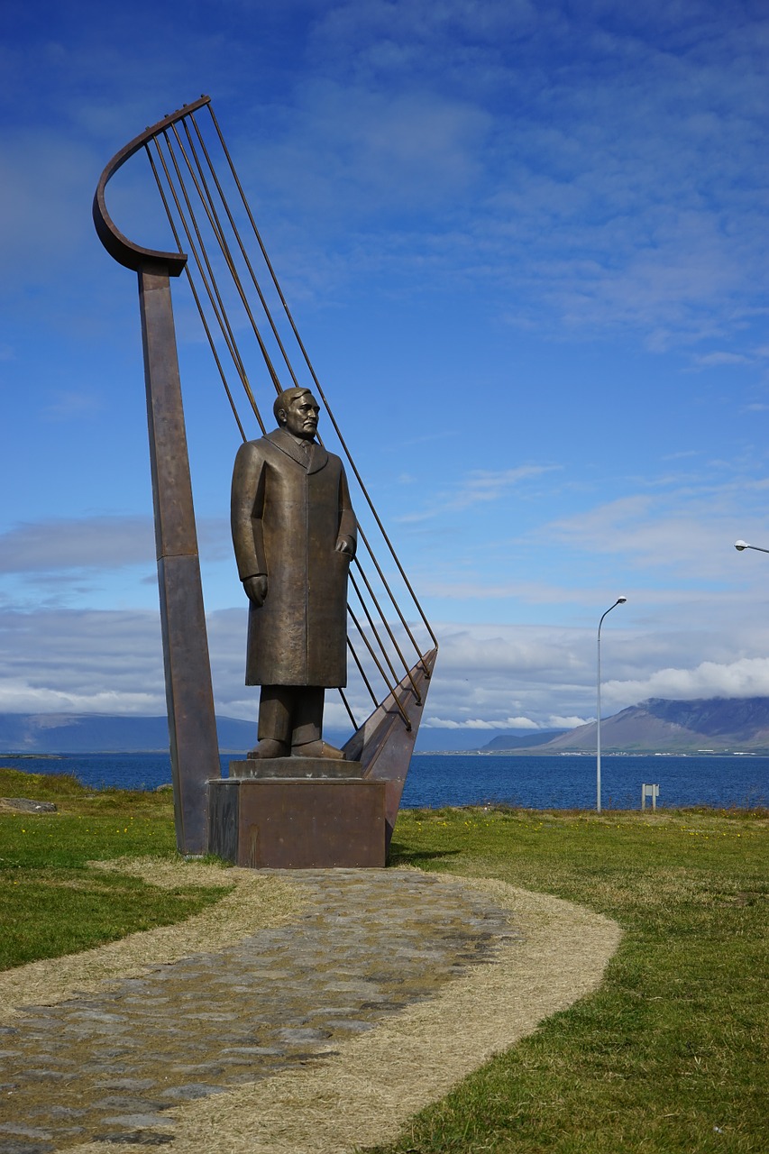 reykjavik sculpture iceland free photo