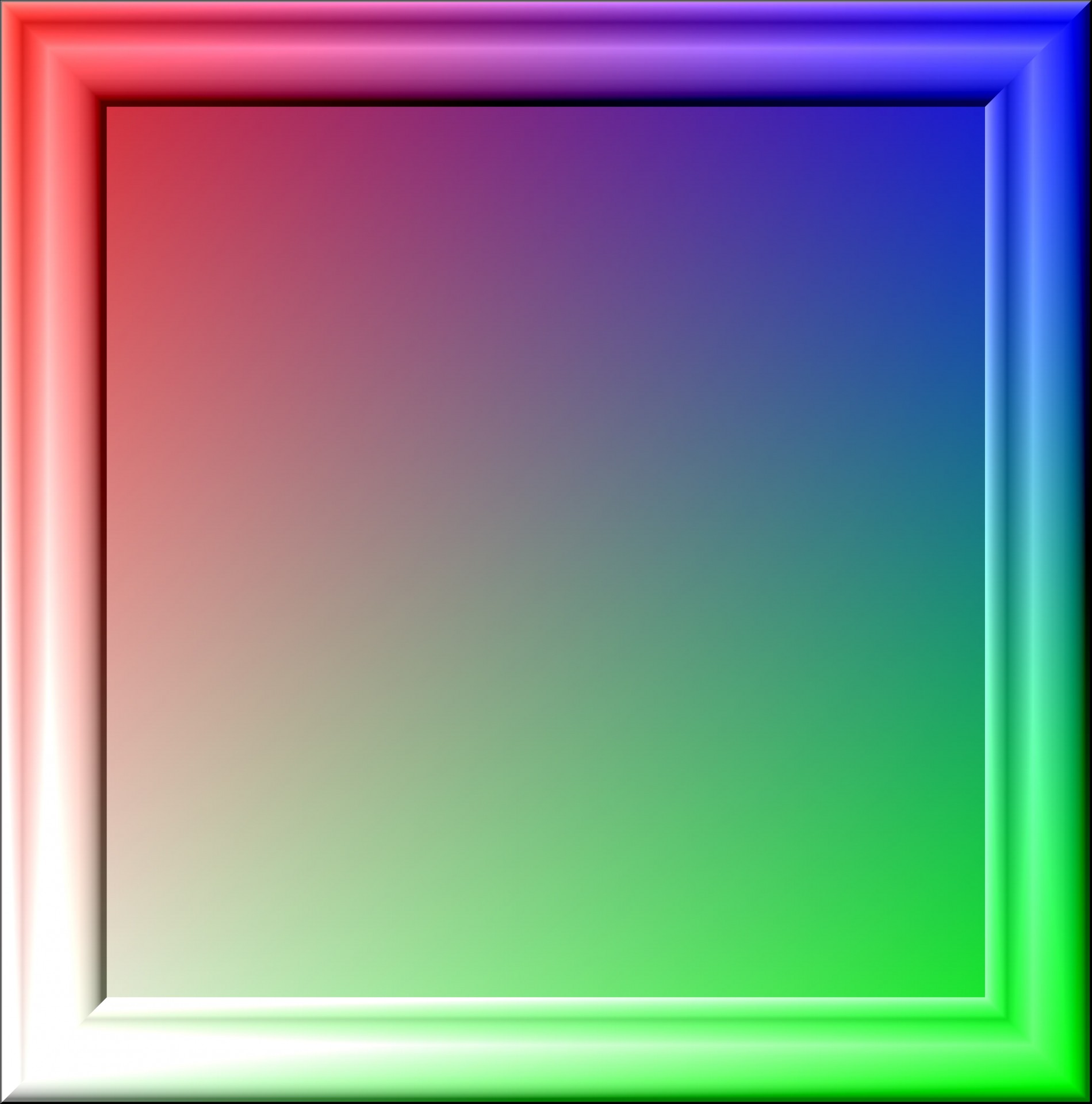 Квадратная цветная рамка