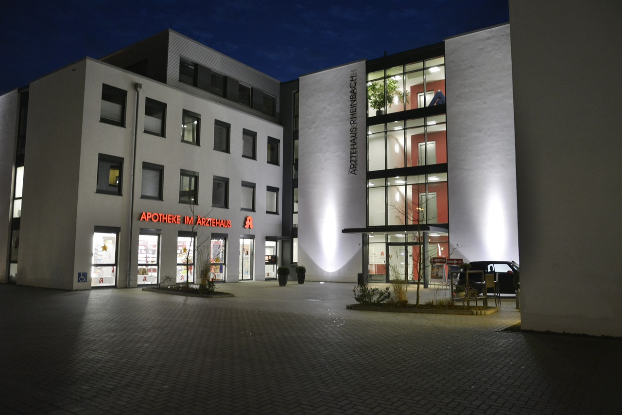 rheinbach germany building evening free photo