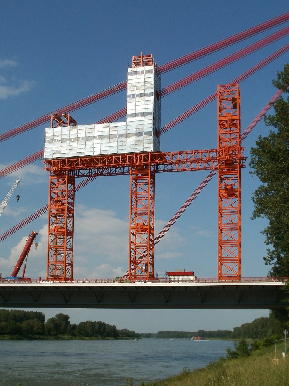 rheinbrücke hockenheim speyer free photo