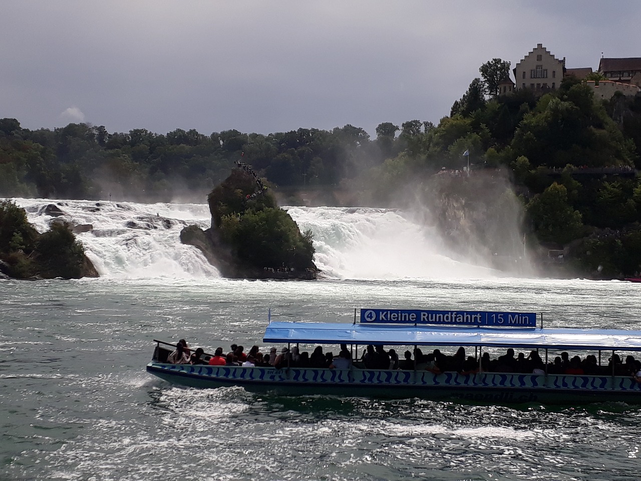 rheinfall switzerland water free photo