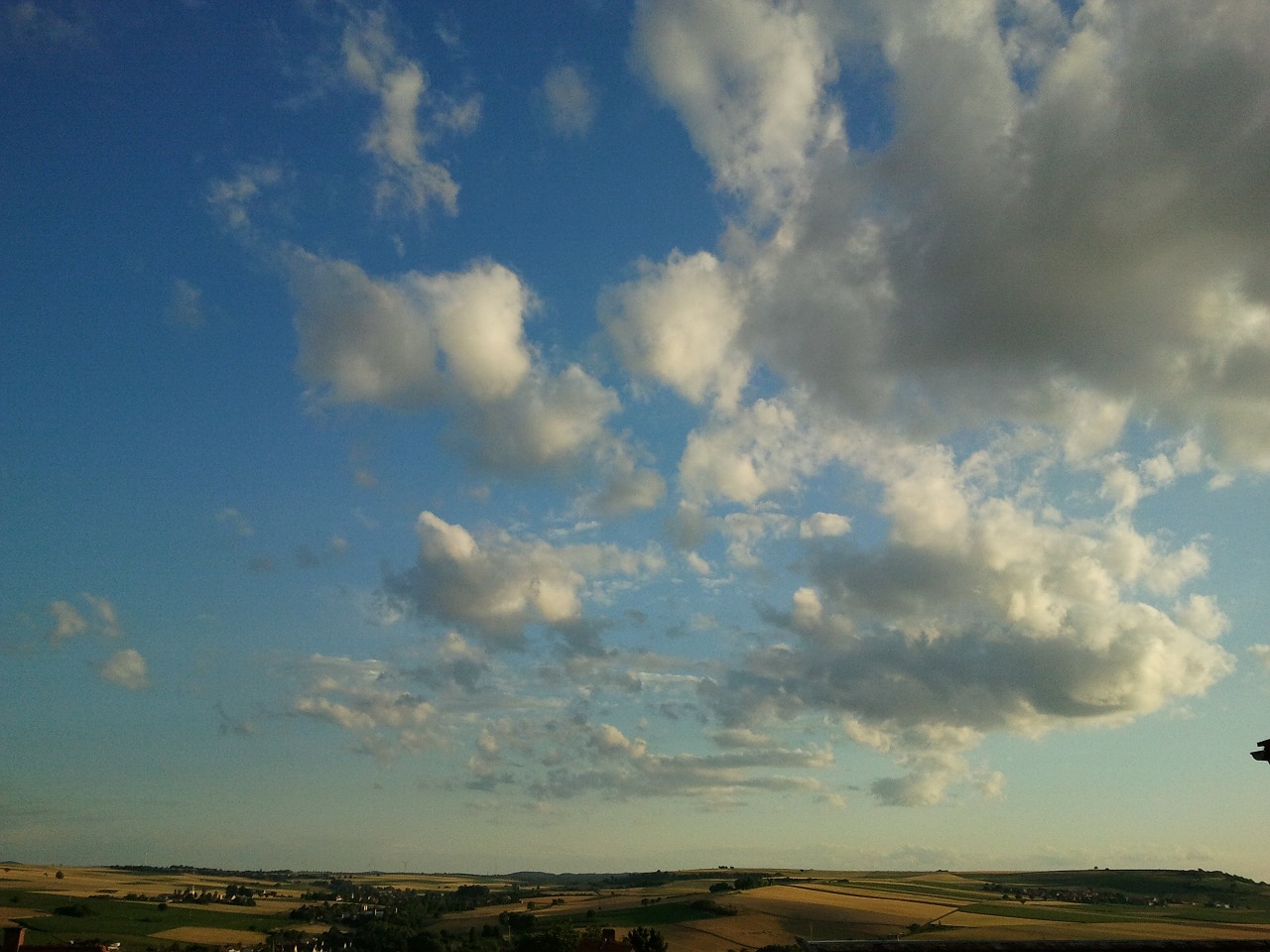 rheinhessen landscape clouds free photo