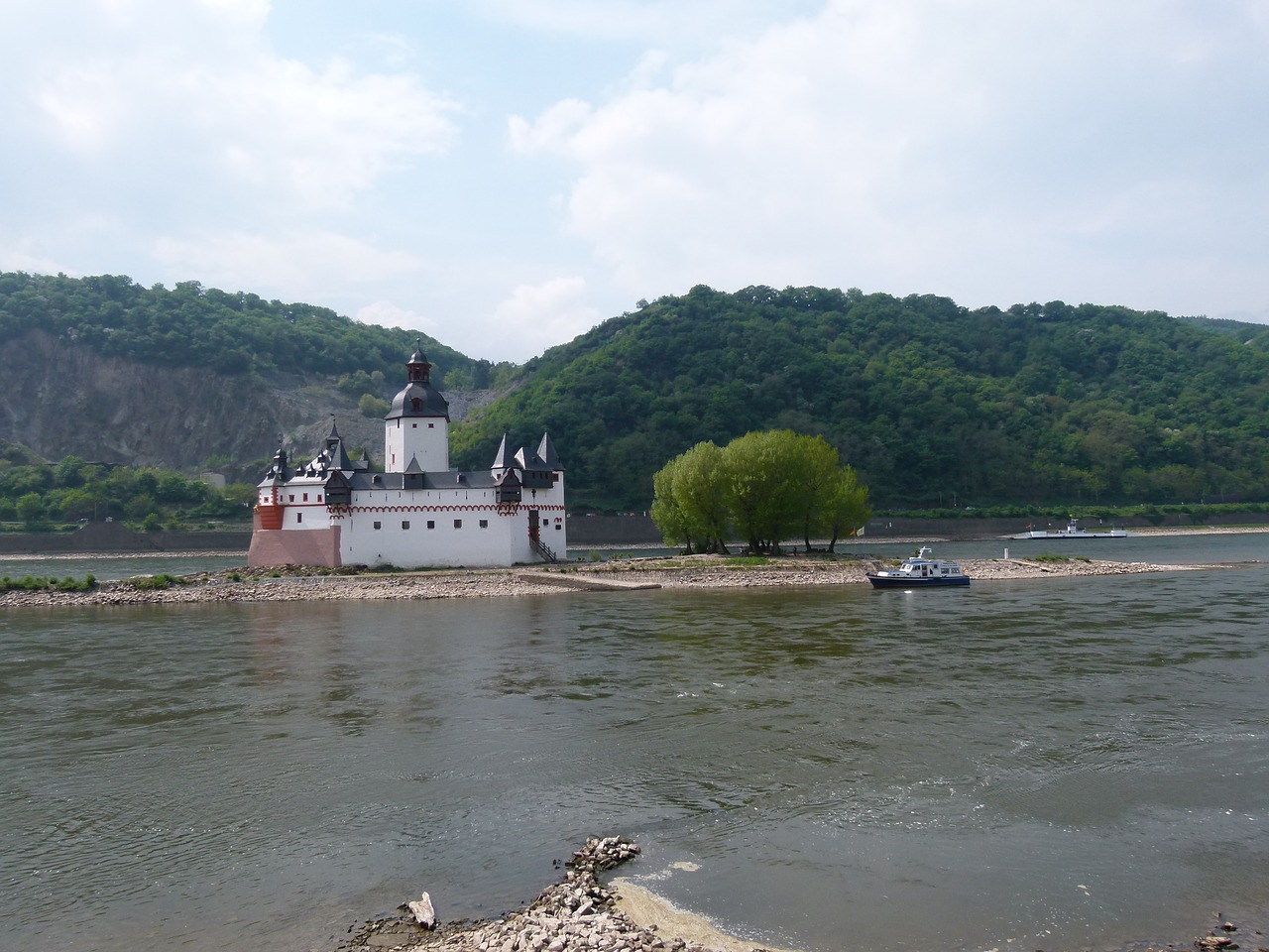 rhine castle palatinate free photo