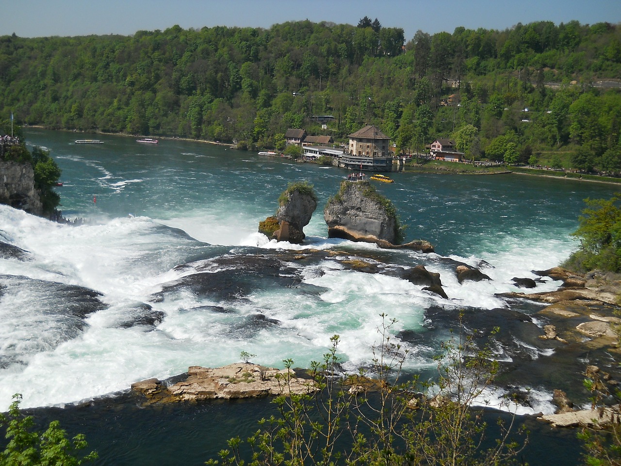 rhine rhine falls schaffhausen free photo