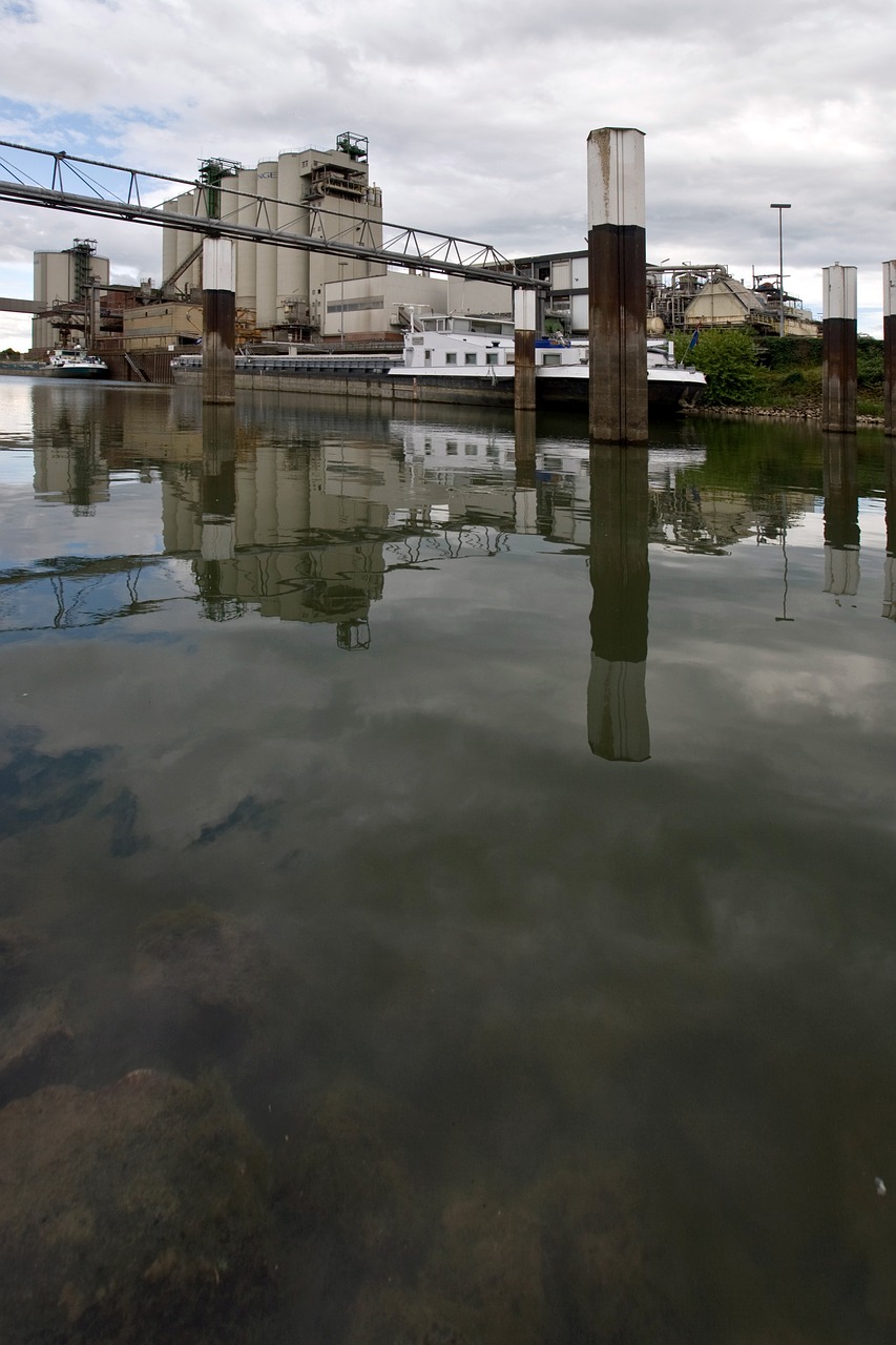 rhine old rhine industry free photo