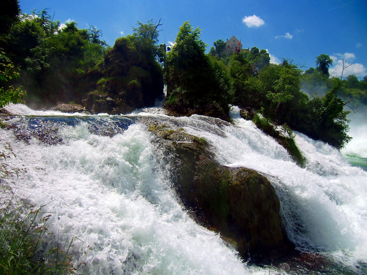 rhine falls waterfall schaffhausen free photo