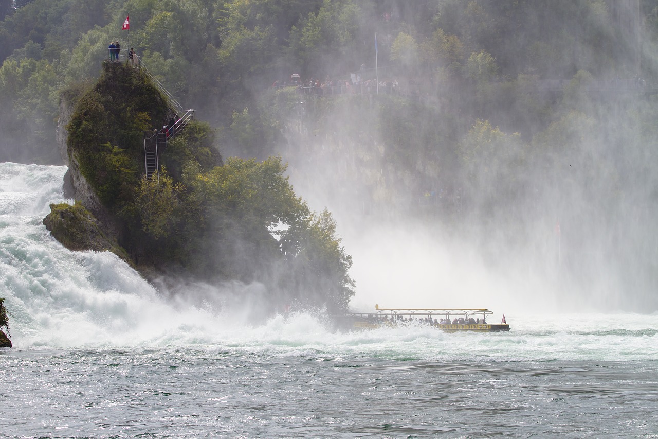 rhine falls rhine waterfall free photo