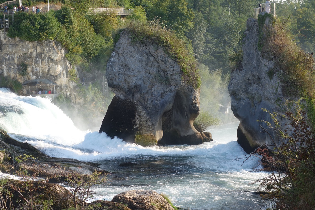 rhine falls germany waterfall free photo