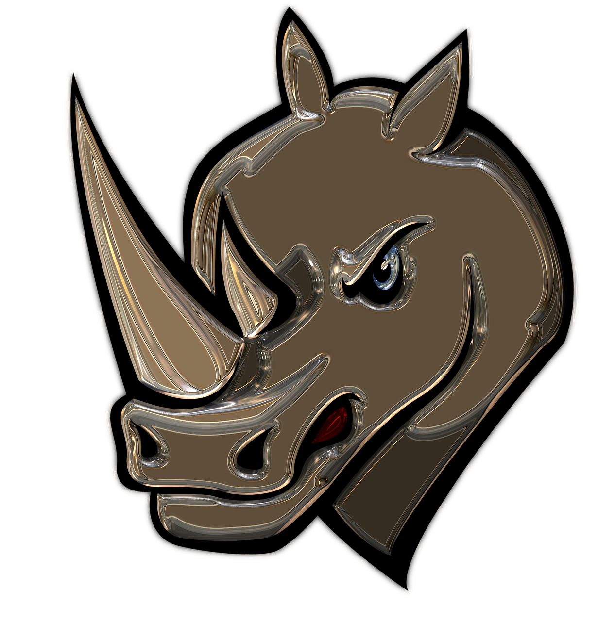 rhino metallizer art free photo