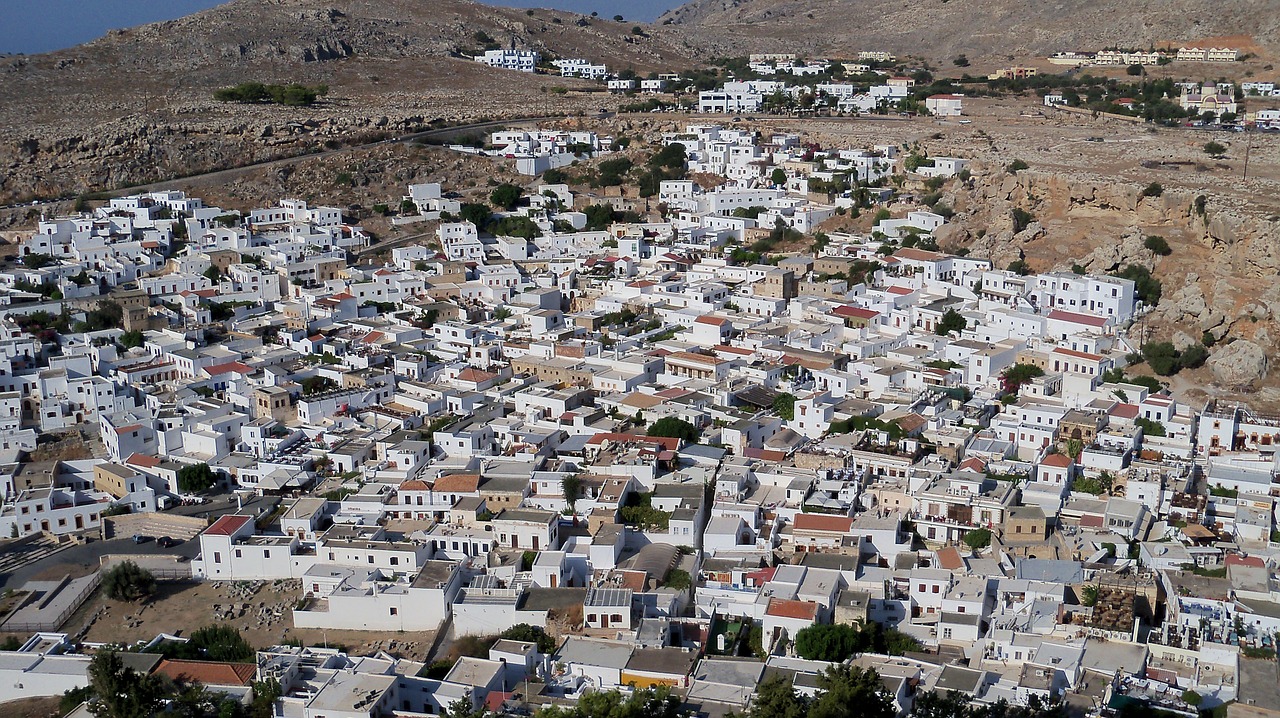 rhodes lindos greece free photo