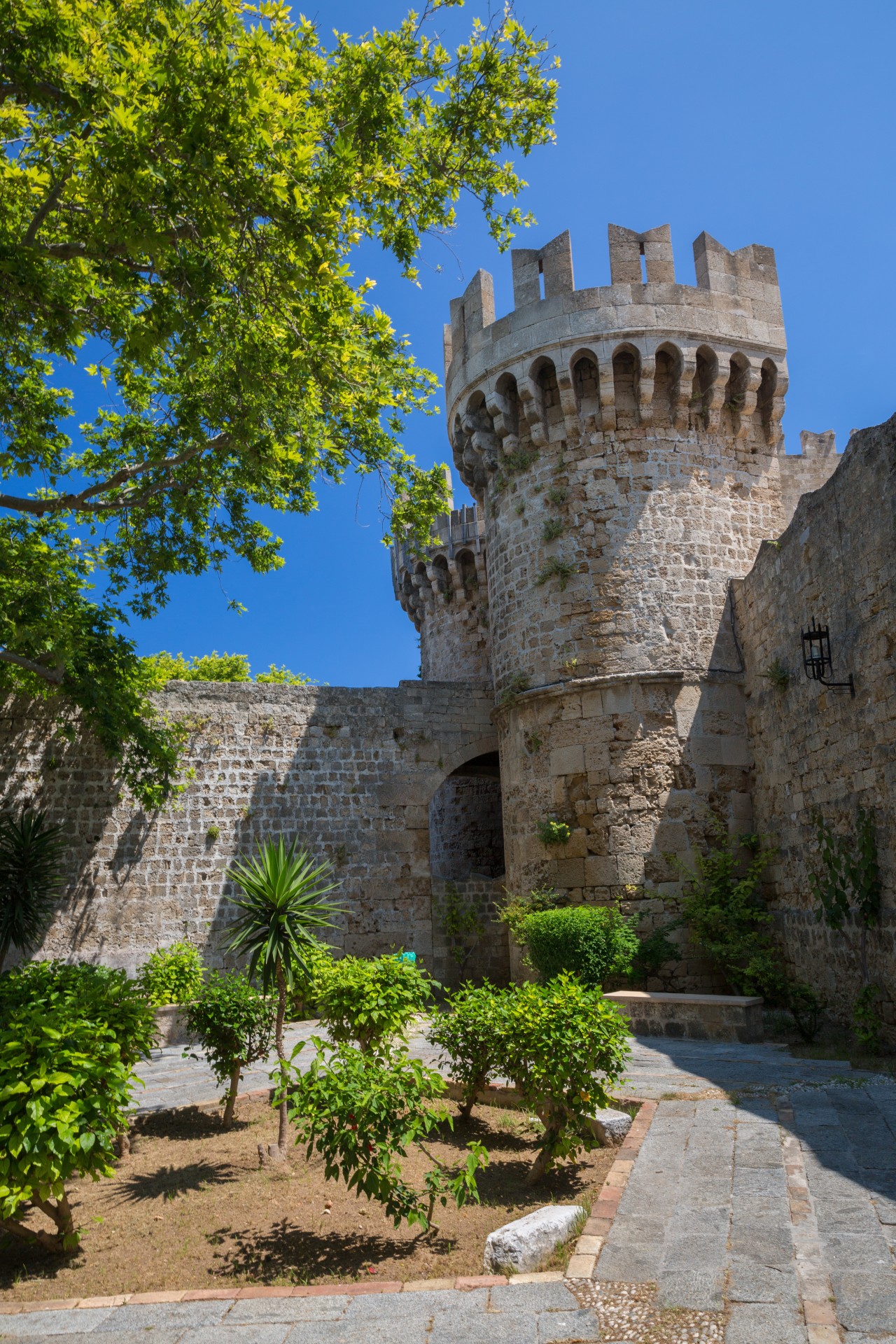 rhodes castle rodos free photo