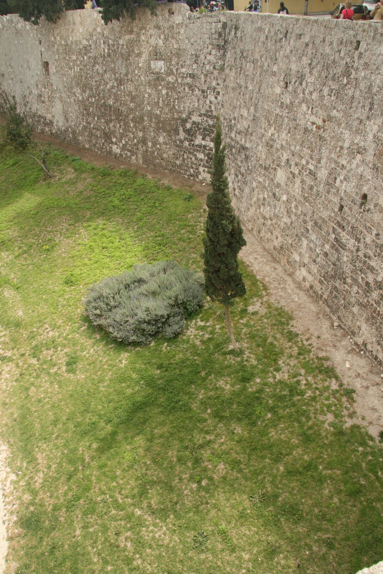 rhodes moat walls free photo