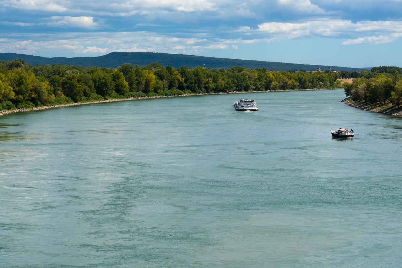 rhône river peniche free photo