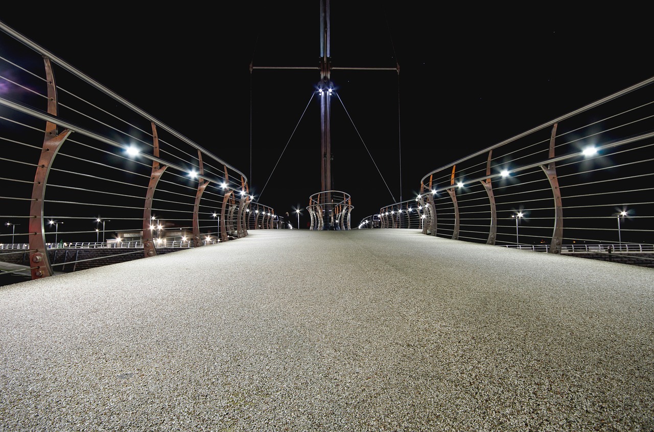 rhyl bridge harbour free photo