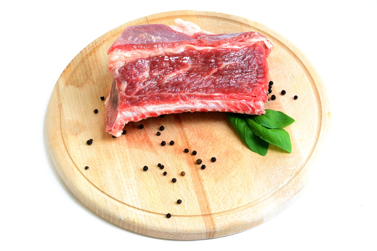 rib beef meat free photo