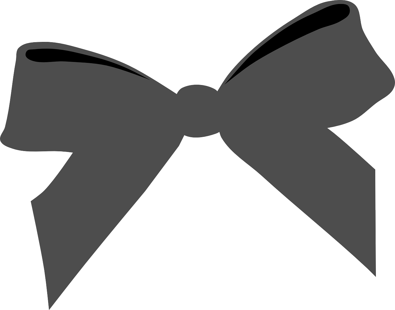 ribbon black present free photo