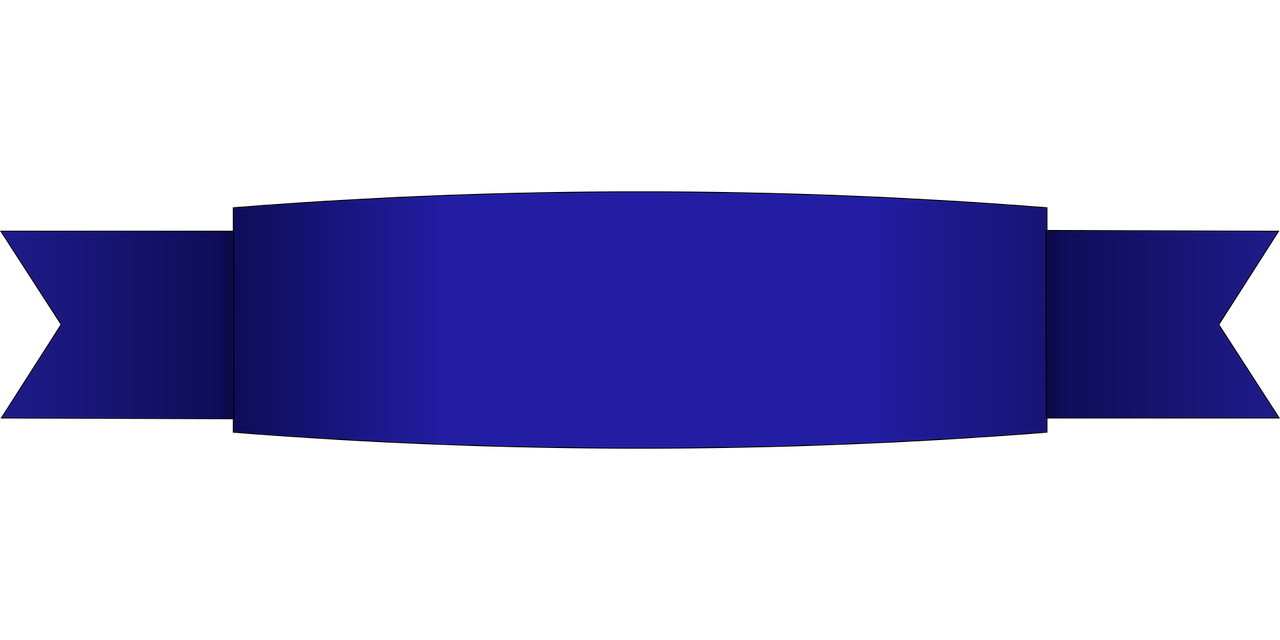 blue ribbon banner