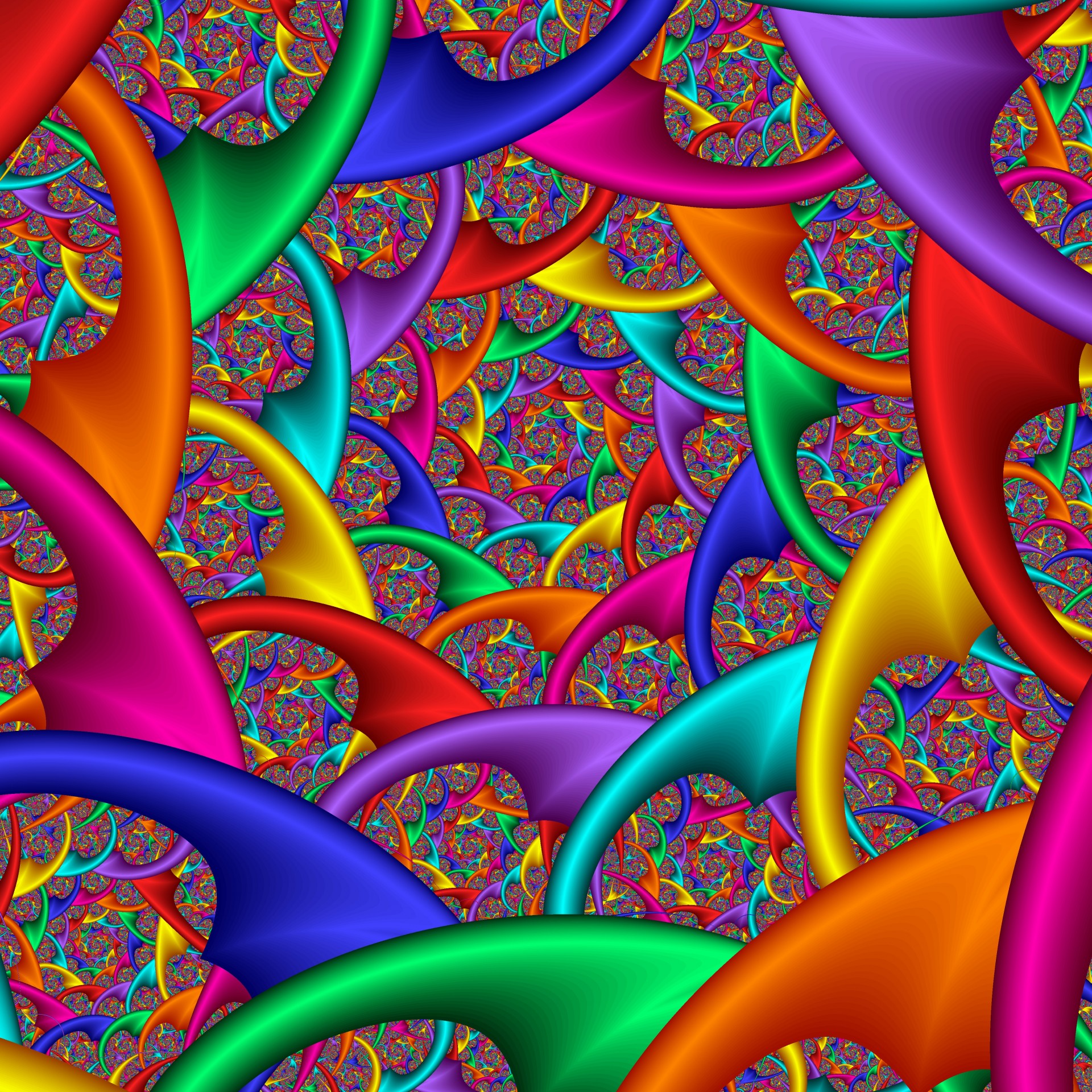 ribbon spiral fractal free photo