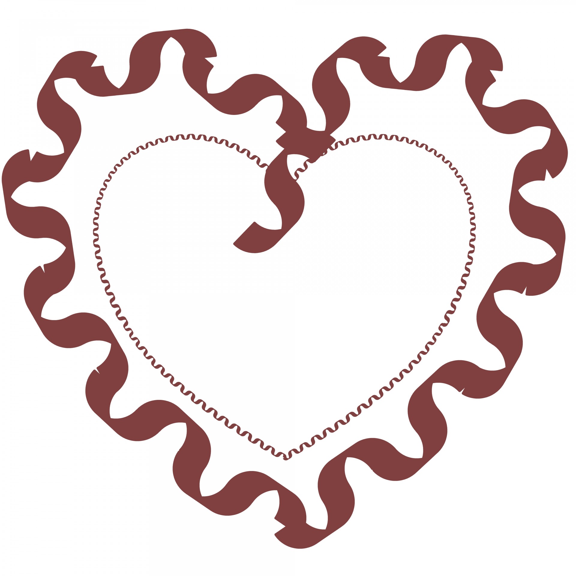 ribbon chocolate heart free photo