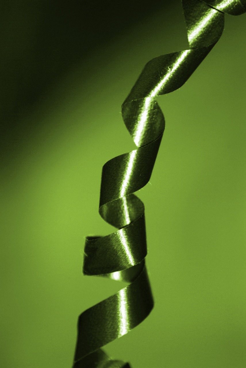 ribbons green packages free photo