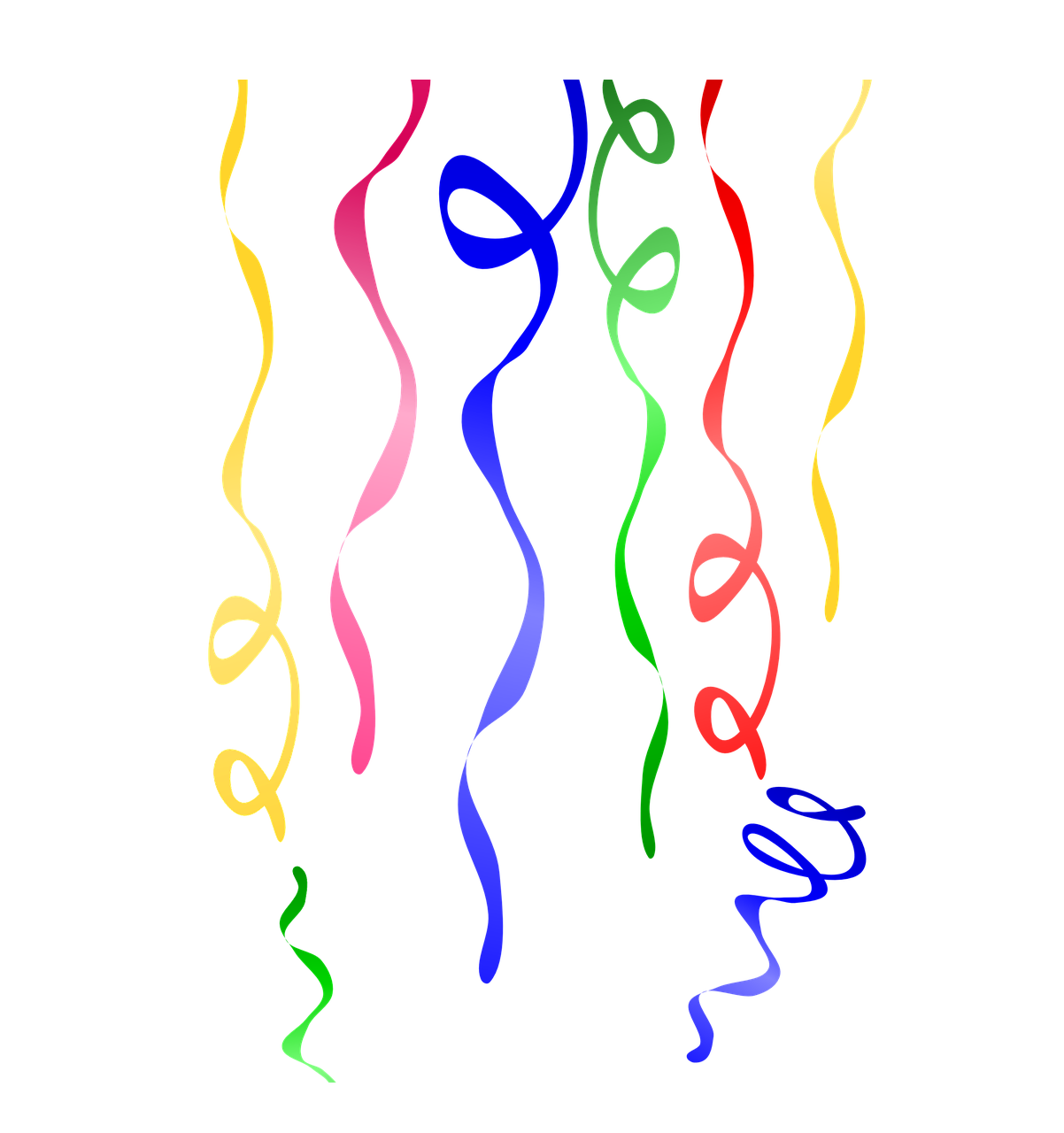 ribbons streamers colored free photo