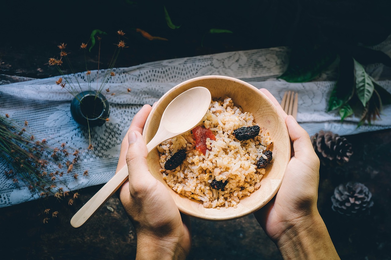 rice bowl topping free photo